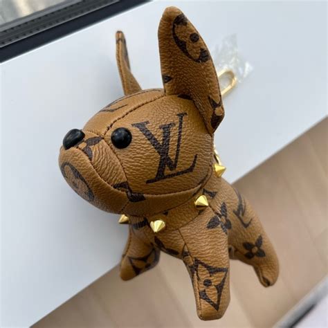 lv french bulldog keychain|louis vuitton keychain pouch.